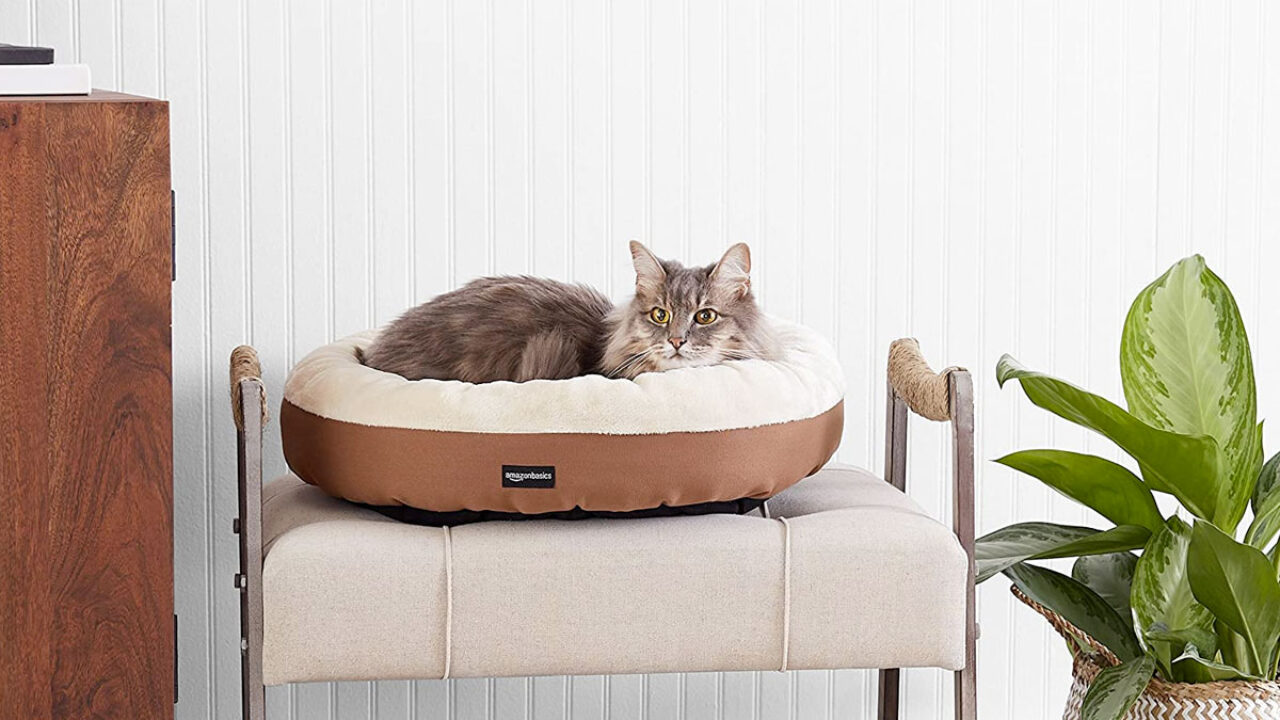 40 x 40 x 37 cm color gris cama caliente con almohadas blandas extraíbles y lavables adecuada para gatos de interior o pequeños cachorros en hogares de acogida Cama para gatos CATISM 